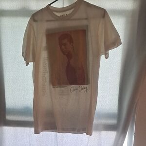 White Graphic Tee with Signature Design